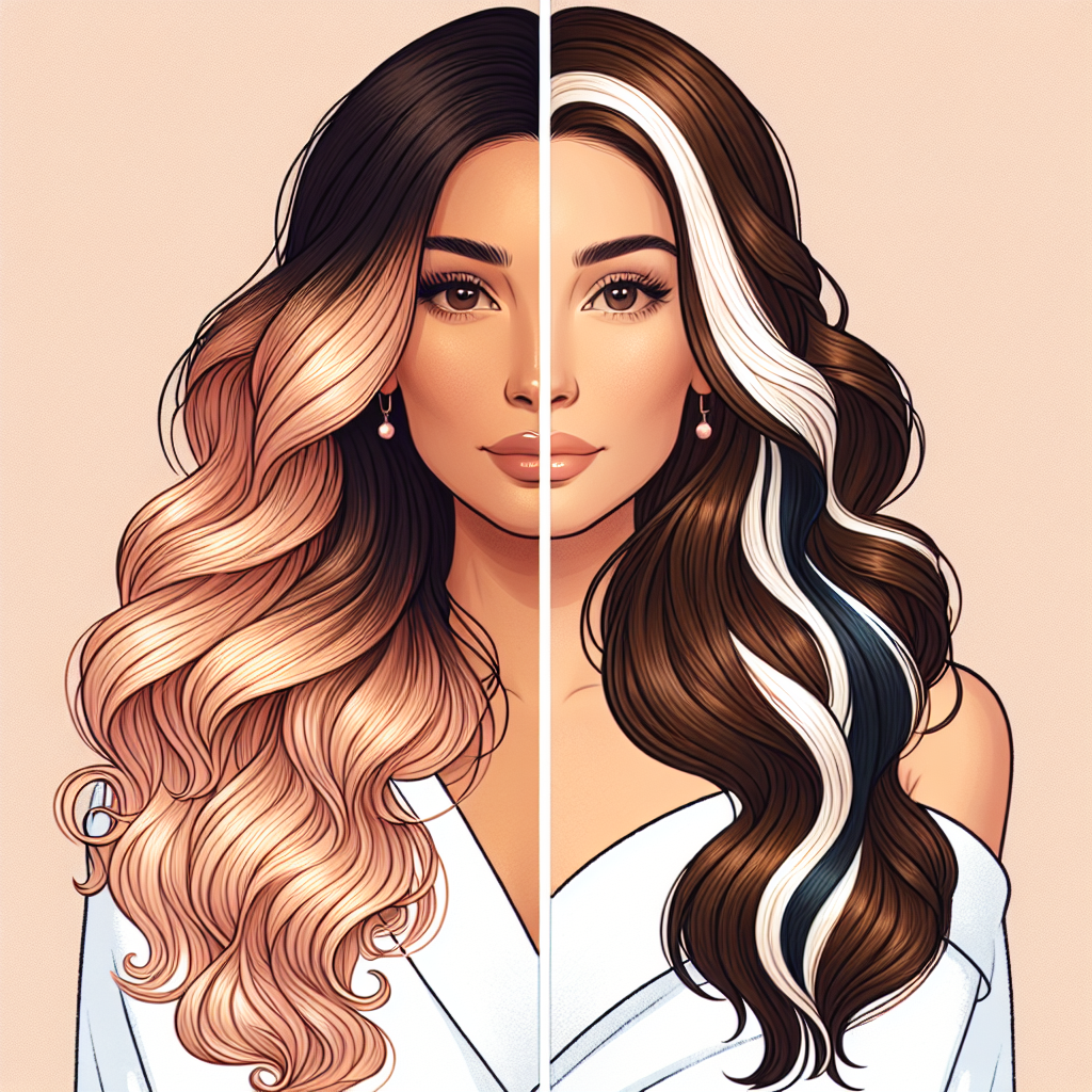 Illustration of Balayage vs Highlights: Key Hair Color Differences and Trends