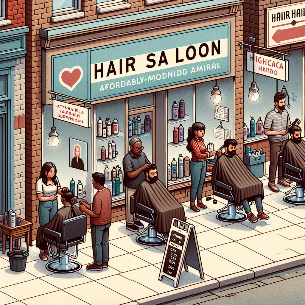 Illustration of Cheap Hair Salon Richmond Hill for Affordable Haircuts and Styling