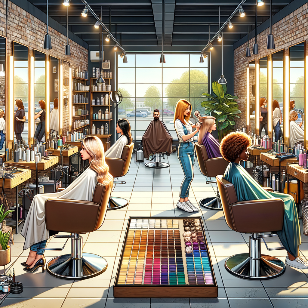Illustration of Hair Color Richmond Hill Specialist: Balayage, Highlights, Expert Hair Stylist